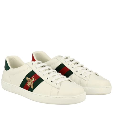 gucci men's white shoes